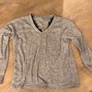 Grey Lace lined Sweater